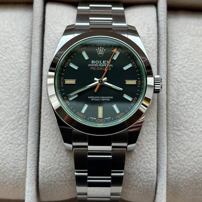 rolex milgauss green