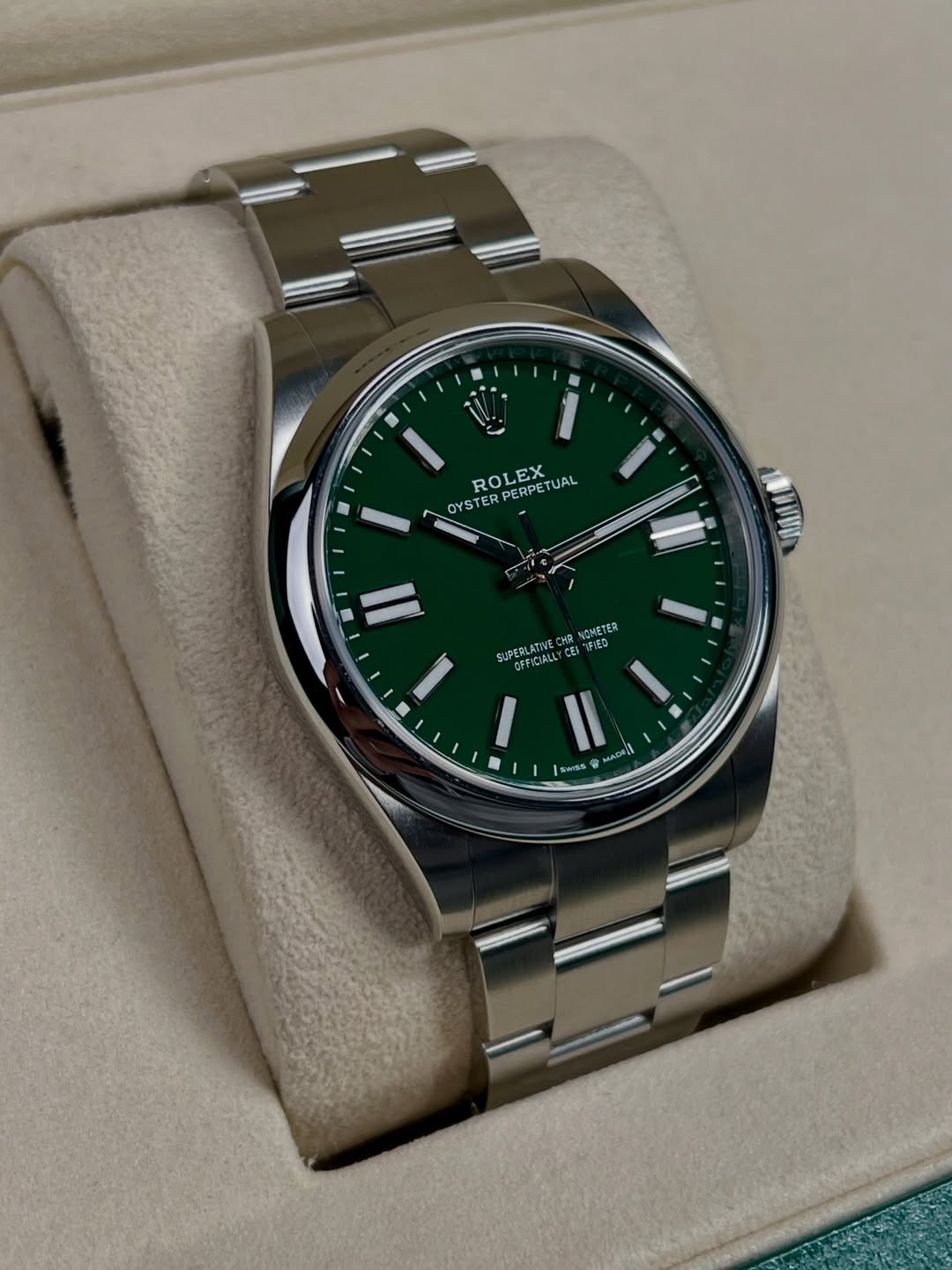 Rolex OP 2025 Green dial - Image 4